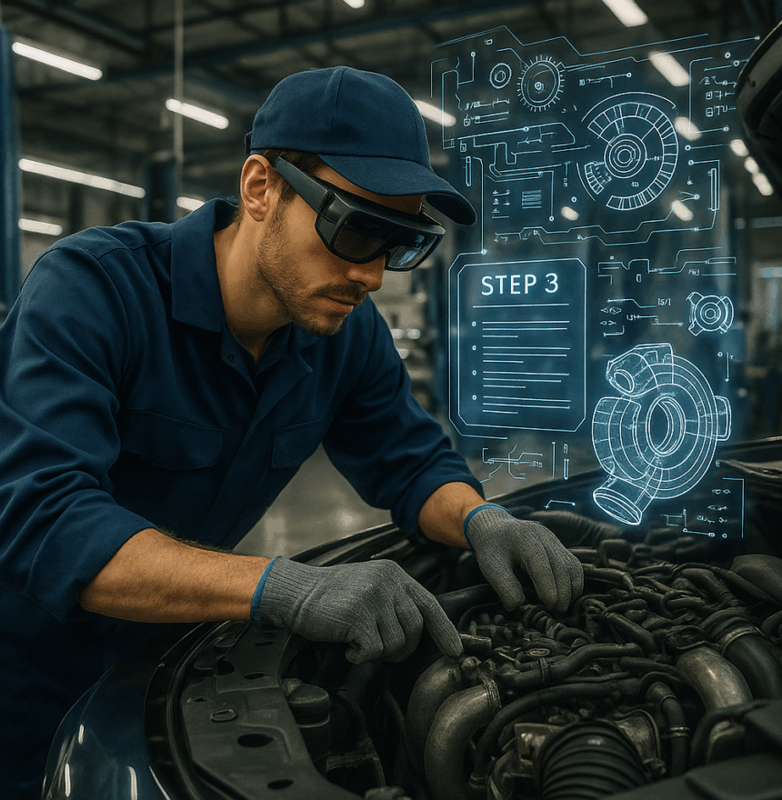 AR — обучение для автомобильной промышленности