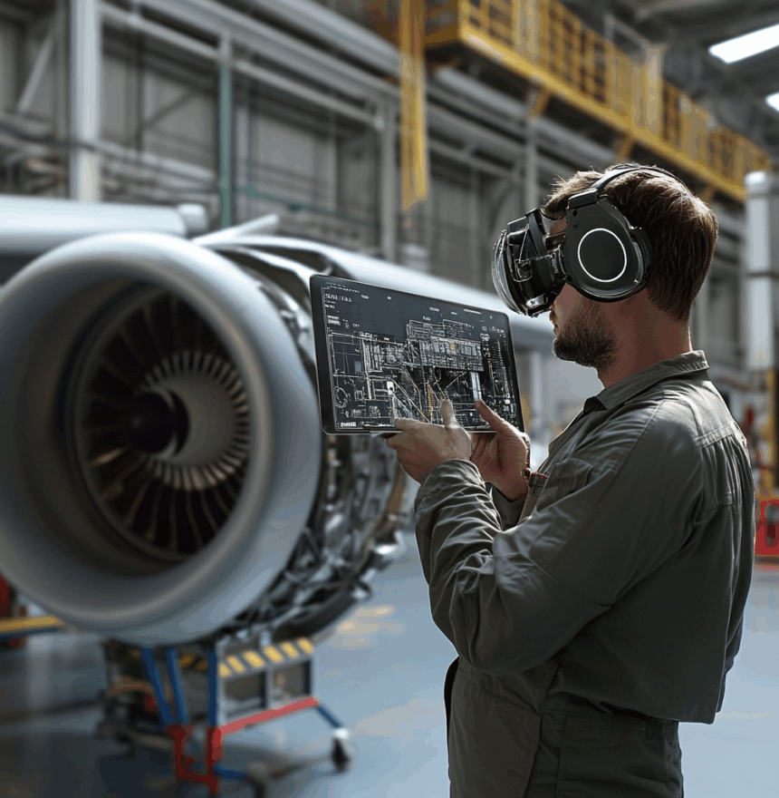 AR-решения для обслуживания реактивных двигателей C-5: цифровая трансформация авиационного техобслуживания