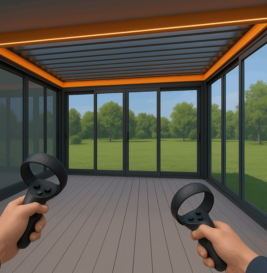 VR шоурум стекольных конструкций