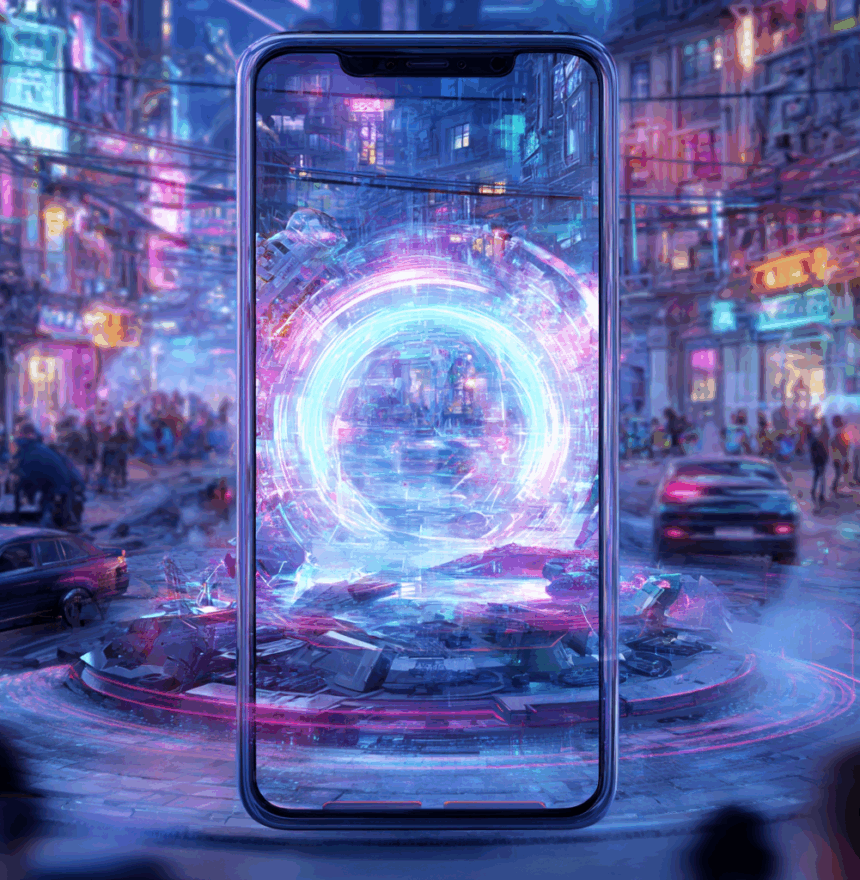 Дополненная реальность позволяет разместить цифровой портал прямо в реальном окружении