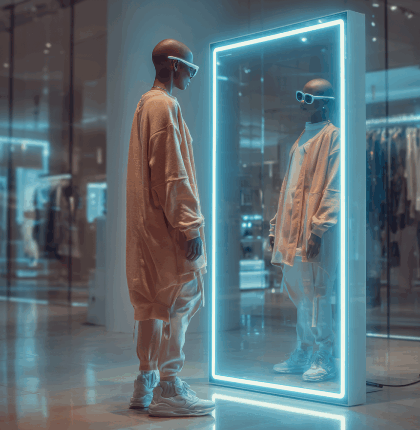 Современное AR-зеркало: примерка одежды в виртуальной реальности